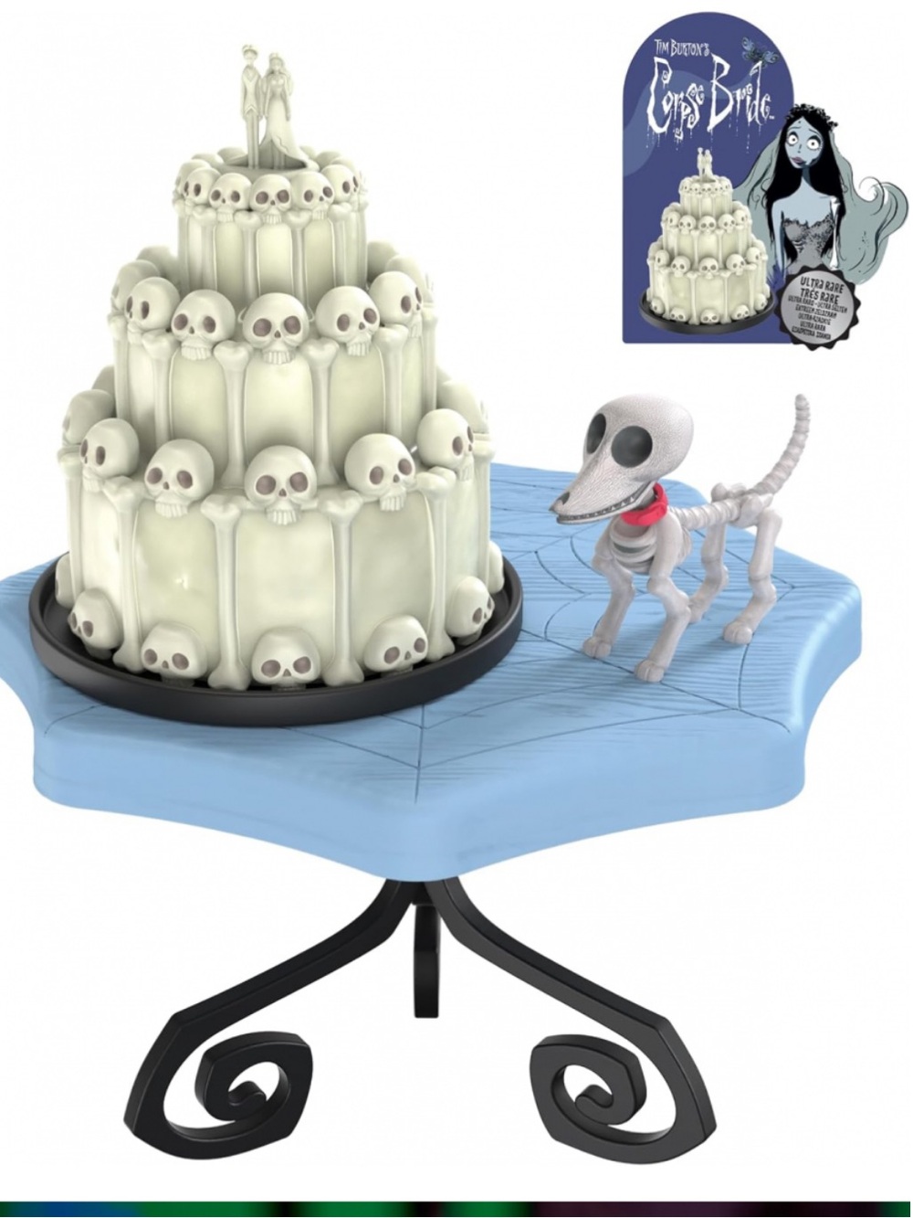 Mini Verse The Nightmare Before Christmas Corpse Bride Skull Cake Rare Secret